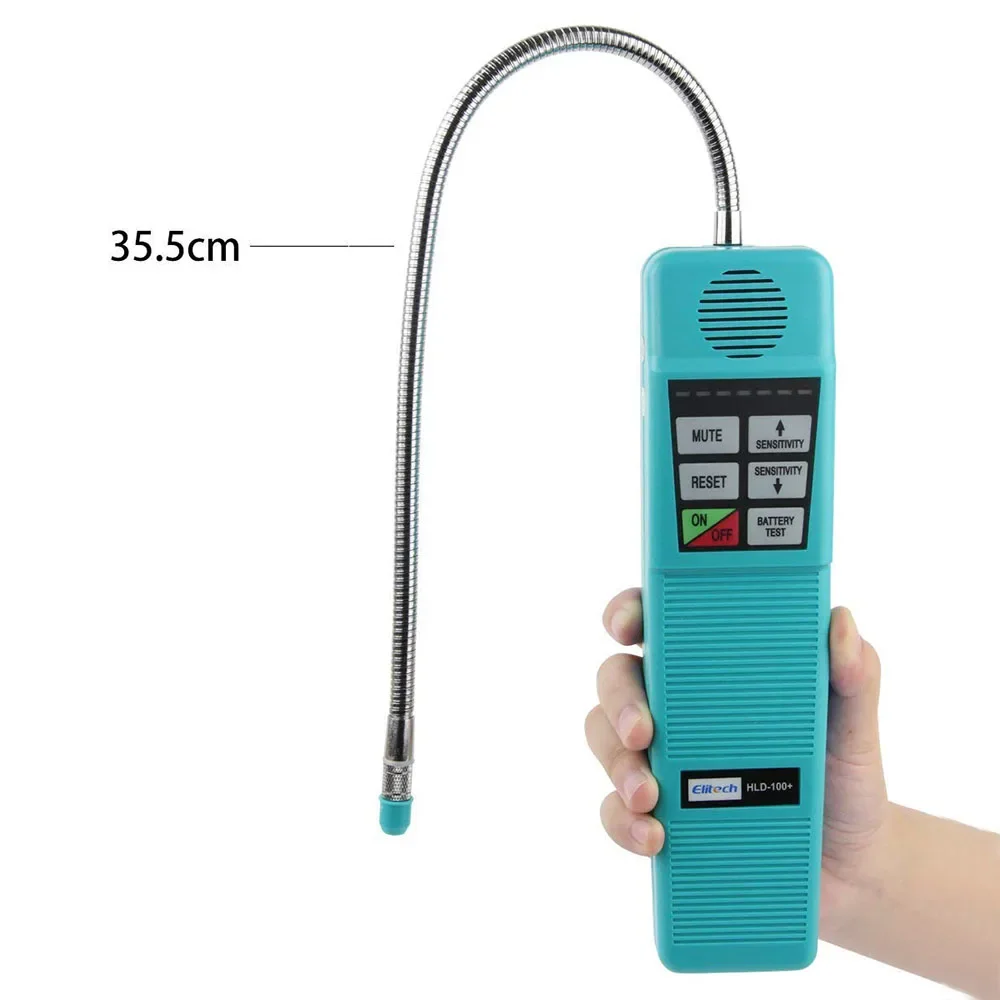 Elitech HLD-100+ Refrigerant Leak Detector Gas Leak Detector Car HVAC Leak Detector For Freon Gas Analyzer Halogen Mixed Gas