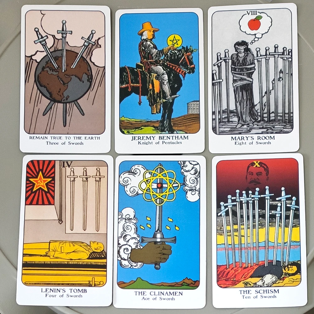 The Philosopher's Tarot Deck, 78 Pcs Tarot Cards 10.3*6cm Inspired By Philosophers & Revolutionary Thinkers for Readers