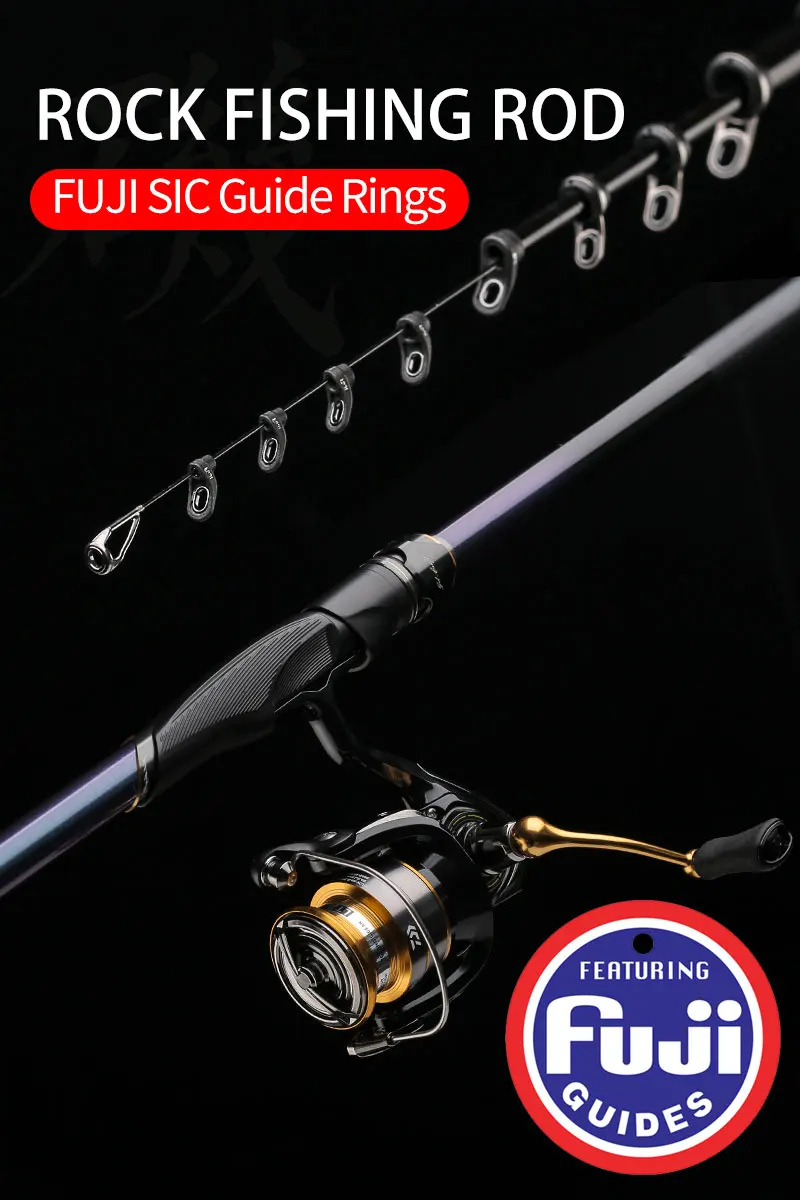 

2022 New WLGZ Rock Fishing Rod 1.5# 3.95m 4.9m Untralight Telescopic Rods FUJI Parts High Carbon Saltwater Freshwater Rods