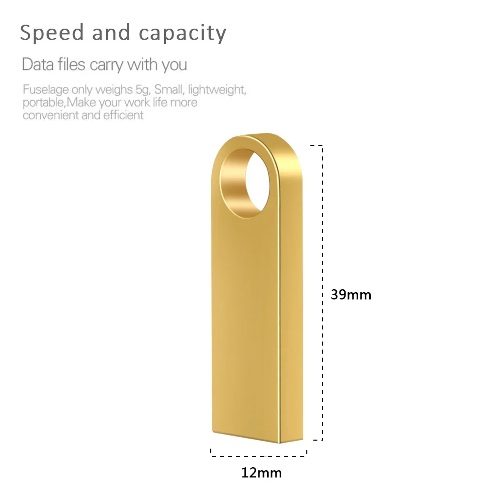 10PCS/lot Metal USB Flash Drive Pen Drive 4GB 8GB 16GB Pendrive 32GB 64GB Memory Stick 128GB USB Stick Gift Free Customized LOGO view 6