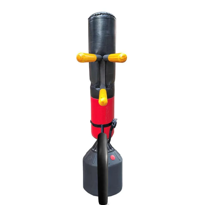 Convertible Sandbag to Wooden Dummy Wing Chun Outdoor Tree-Mounted Spring Post Portable Quick-Install Training Equipment