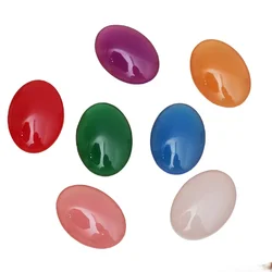 BoYuTe (100 Pieces/Lot) Oval 10*14-13*18-18*25MM Resin Cabochon 7 Solid Color Handmade DIY Jewelry Accessories Materials