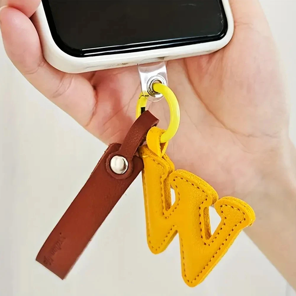 الإبداعية بولي Leather الجلود 26 رسالة سلاسل المفاتيح موضة الأبجدية Keyrings حقيبة يد الحلي قلادة حامل مفتاح السيارة اكسسوارات الهدايا