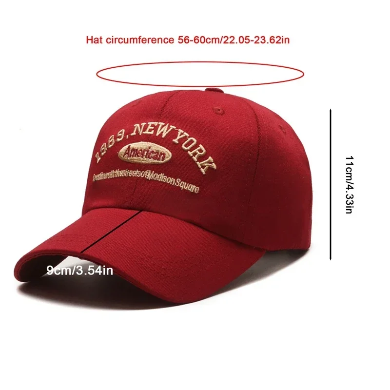 1989 New York Korean Baseball Cap Unisex Fashion Cap For Men And Women Outdoor Sumbrero