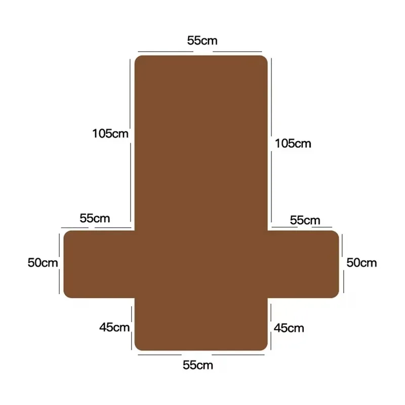 Gray Quilted Anti Cat Scratch Sofa Pad 55x200cm, Machine Washable Single Seat Cover, Pet Couch Cushion for Cats & Dogs