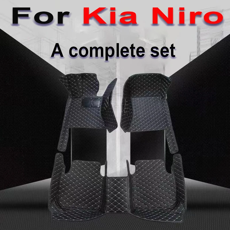 Car Carpet Floor Mats For Kia Niro SG2 2023 2024 2025 Waterproof Pad Leather Mat Mud Cover Floors Car Accessories Interior Parts