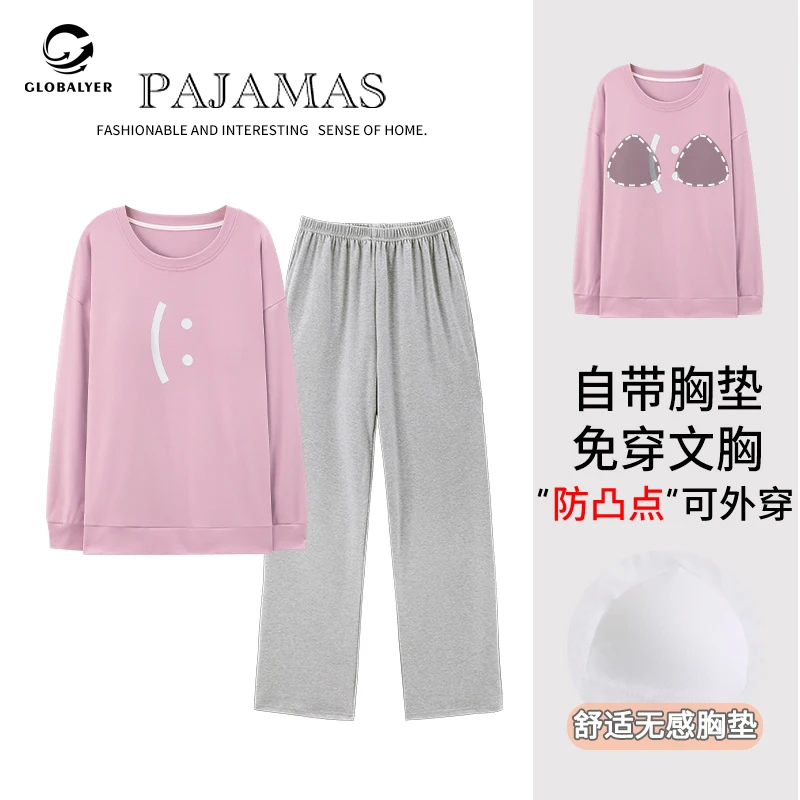 

Женский удобный Пижамный бюстгальтер из чистого хлопка с подушкой на груди, с защитой от ударов, с носимым гнездом, для отдыха, домашняя одежда 037