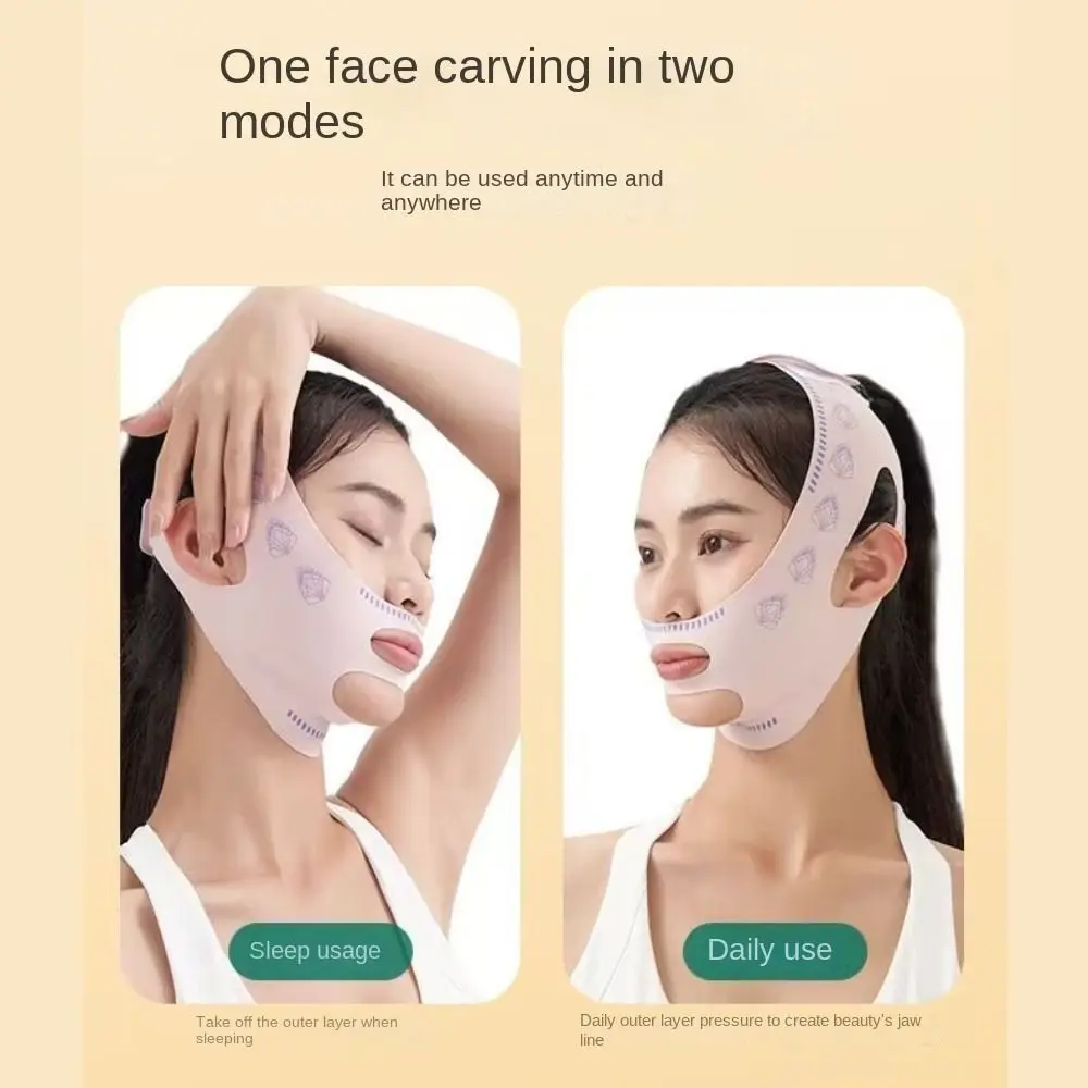 Reduce Double Chin Lift Up Face Strap Belt Mask Elasticity Anti-Wrinkle Lift Oval Mask Beauty Sculpting Face Slimming Strap Neck