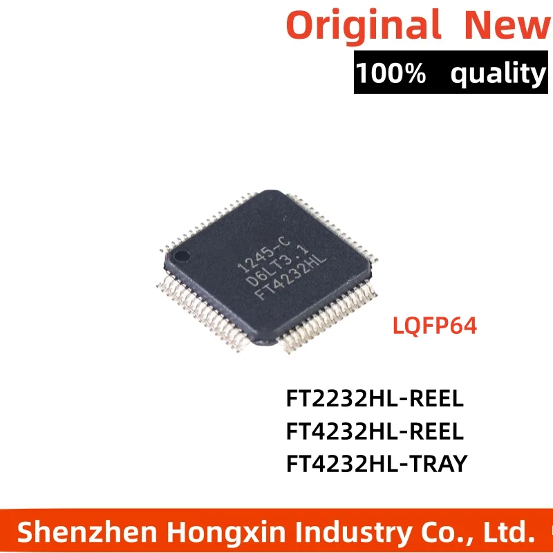 1 piece of FT2232HL-REEL FT4232HL-REEL FT4232HL-TRAY SMT LQFP64 USB high-speed hub chip