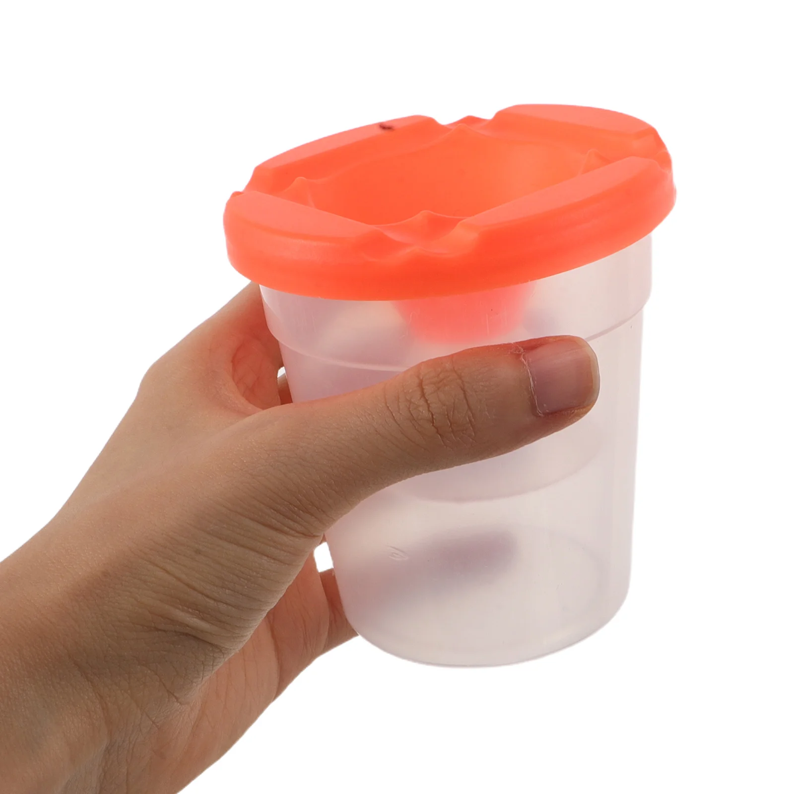 

15Pcs No Spill Paint Cups Transparent with Lids Reusable Spill Proof Paint Mixing Cups Classroom Kids Arts Crafts