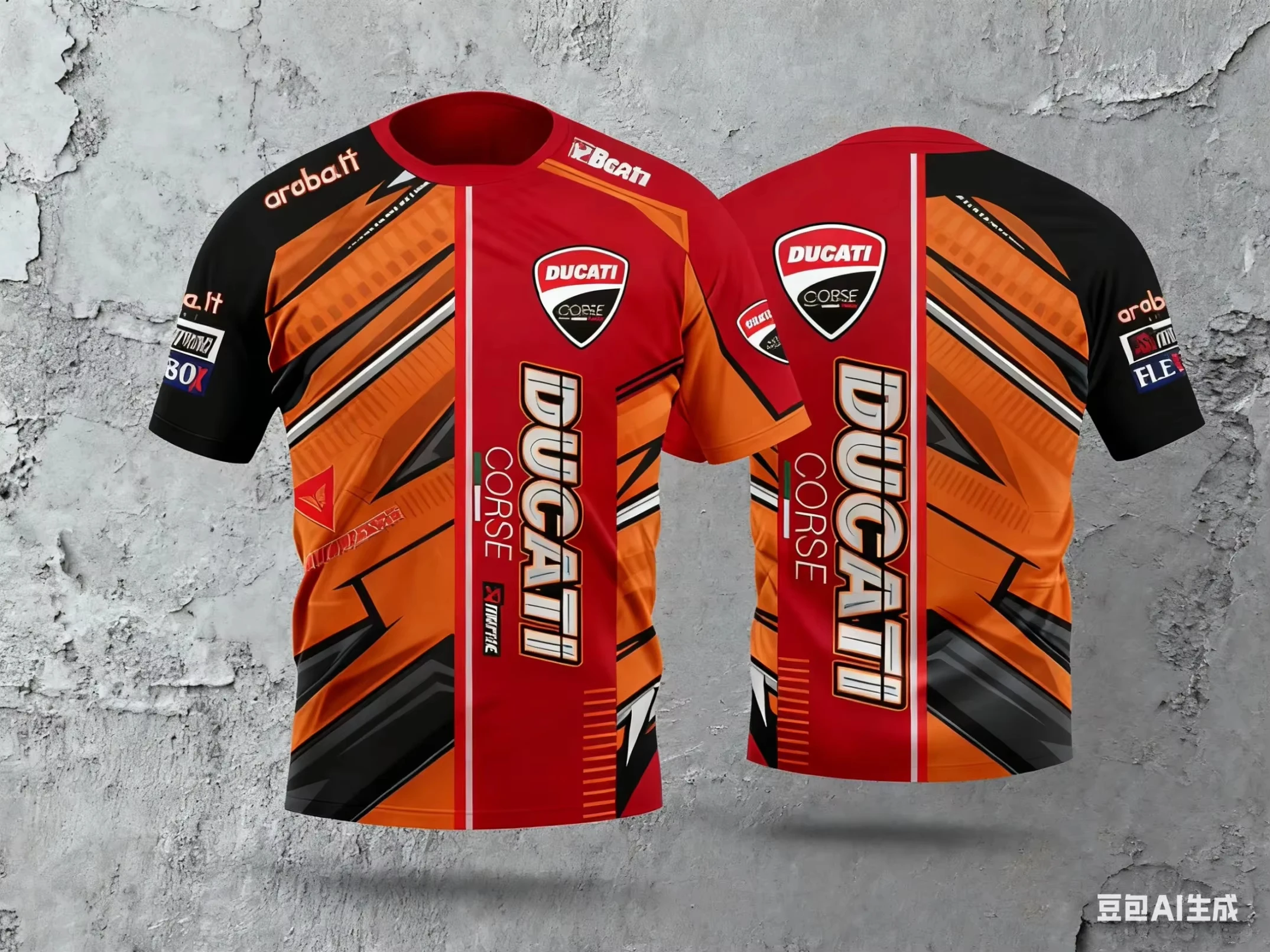 3D Printed T-shirt Men's Casual Short-sleeved Streetwear Popular Fashion Outdoor Racing Suit Top Motorcycle For Ducati Panigal