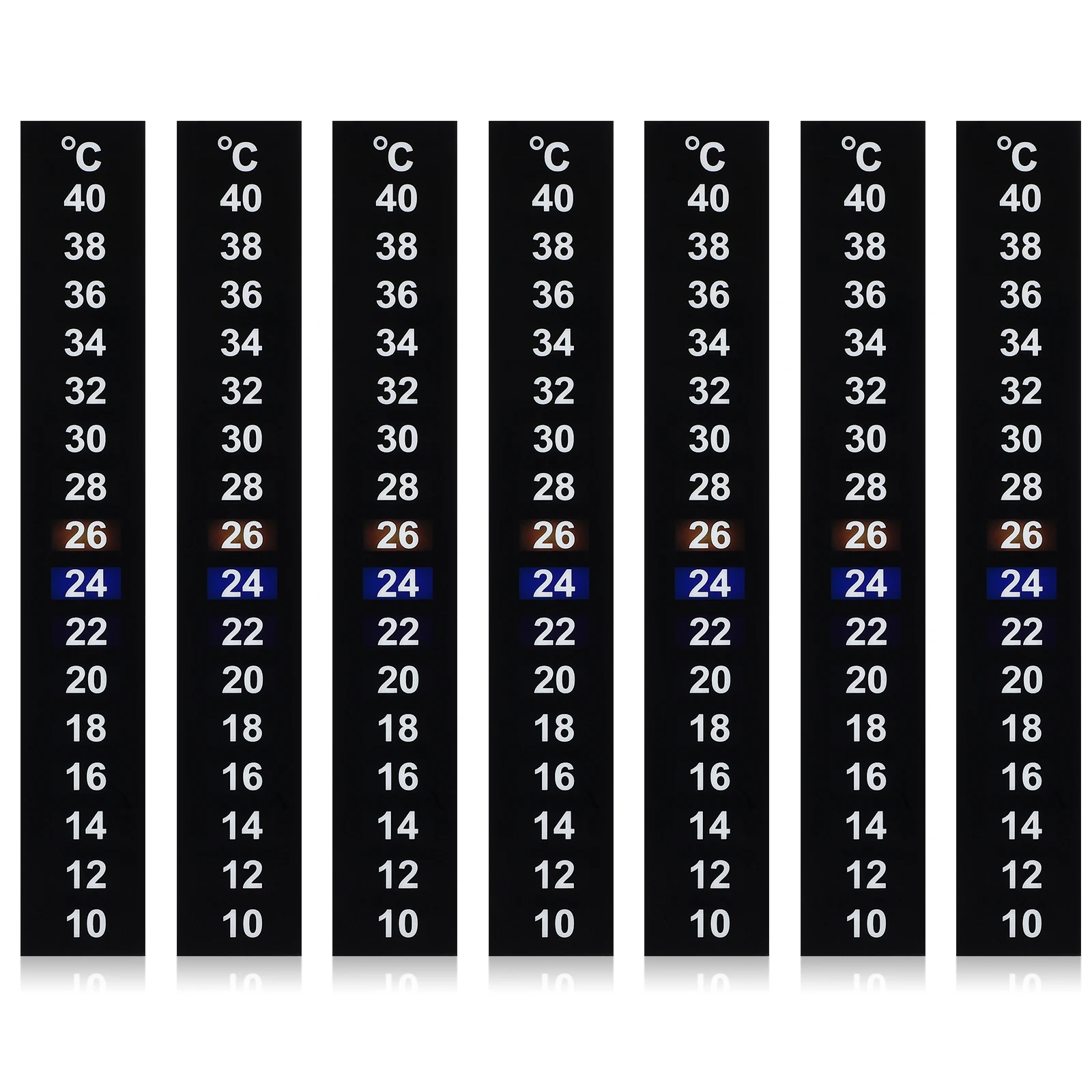 

Thermometer Strip Sticker 18-34 Degree Color Change Aquarium Fish Tank Beer Brewing Temperature Measurement