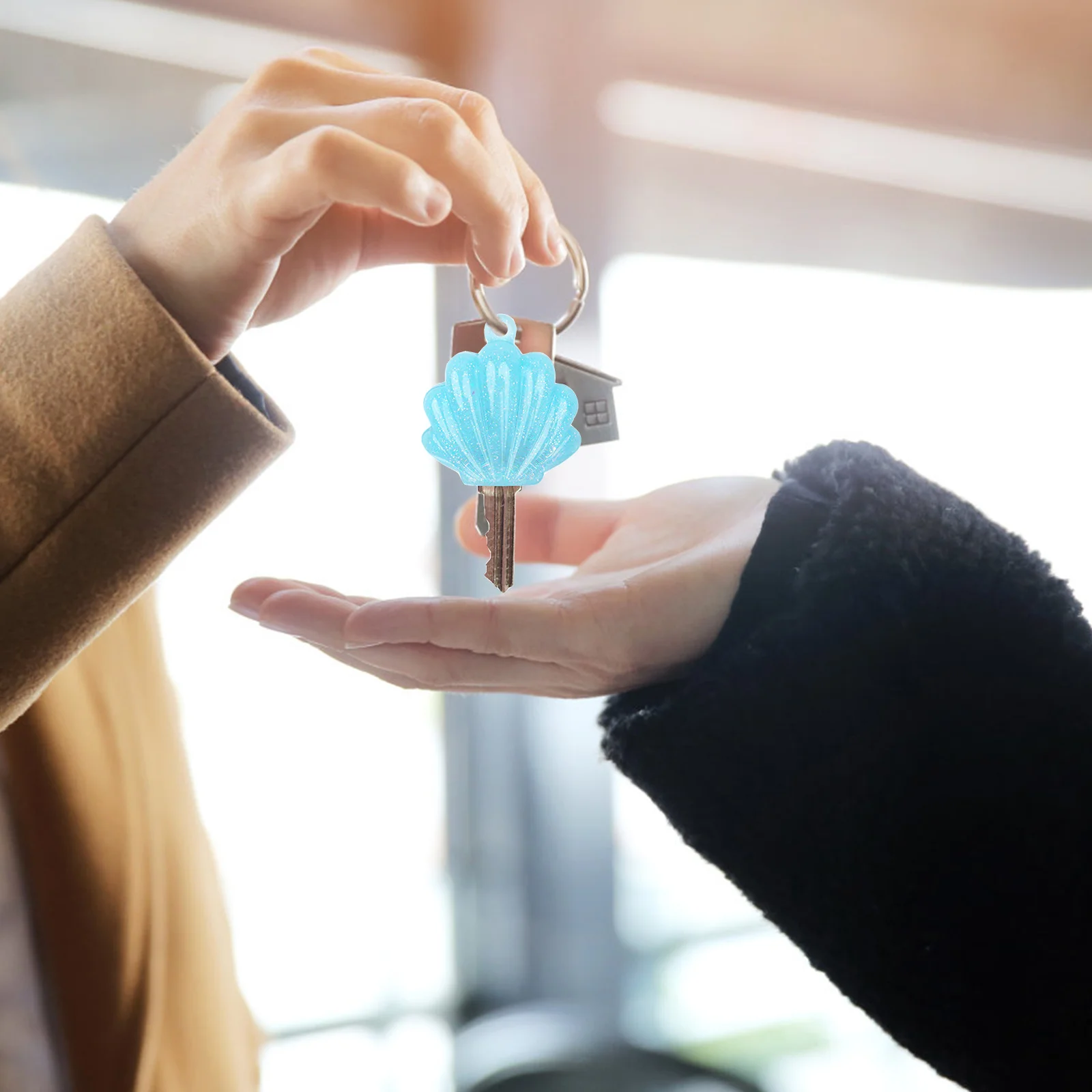 

Flexible Silicone Key Cover Mold Durable Crystal Casting Key Pendant Jewelry Craft DIY Accessory Silicone Mold