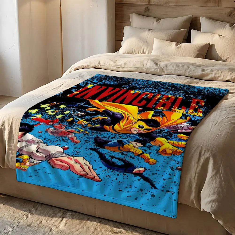 Animated Series Invincible Throw Short Plush Throw Blanket Soft Skin-Friendly Multi-Scene Home Office