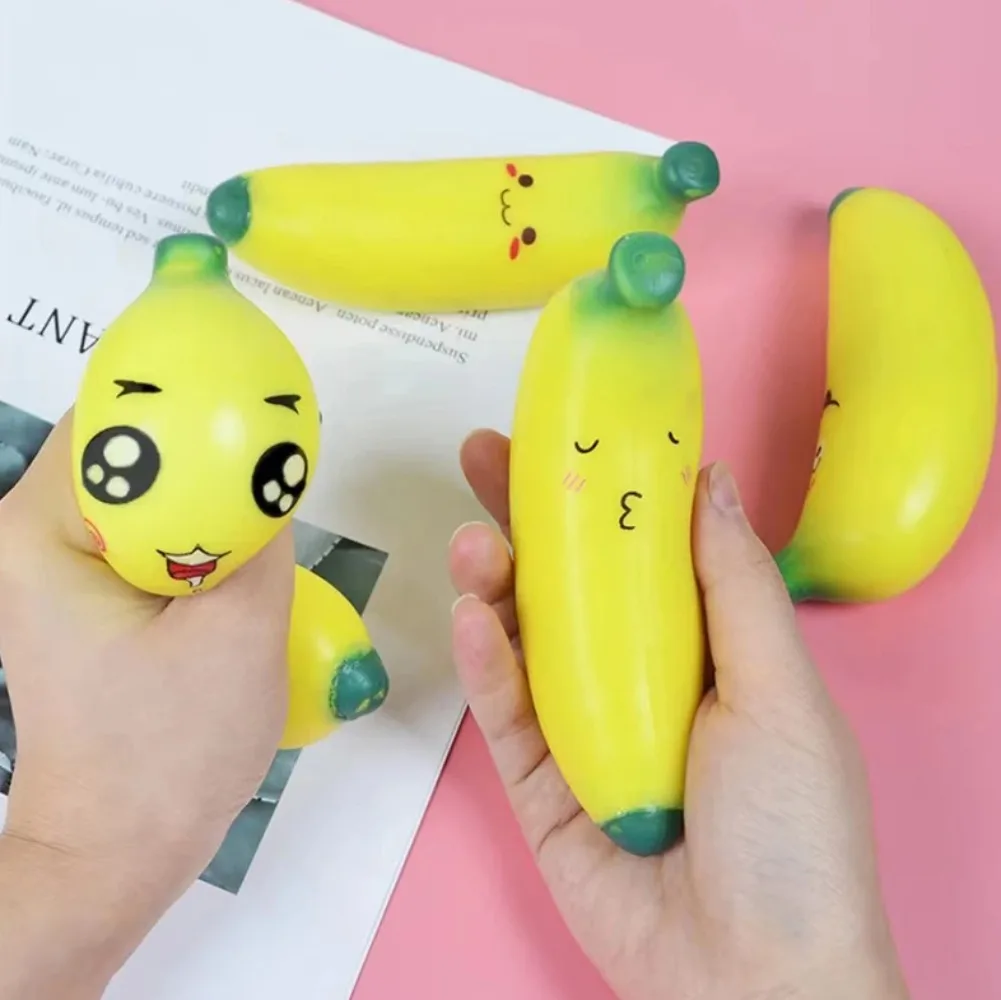 Bestselling Simulated Banana Slow Rising Squishy Toy, Novelty Sensory Decompression Fidget Toy for Anxiety Relief Stress Squeeze