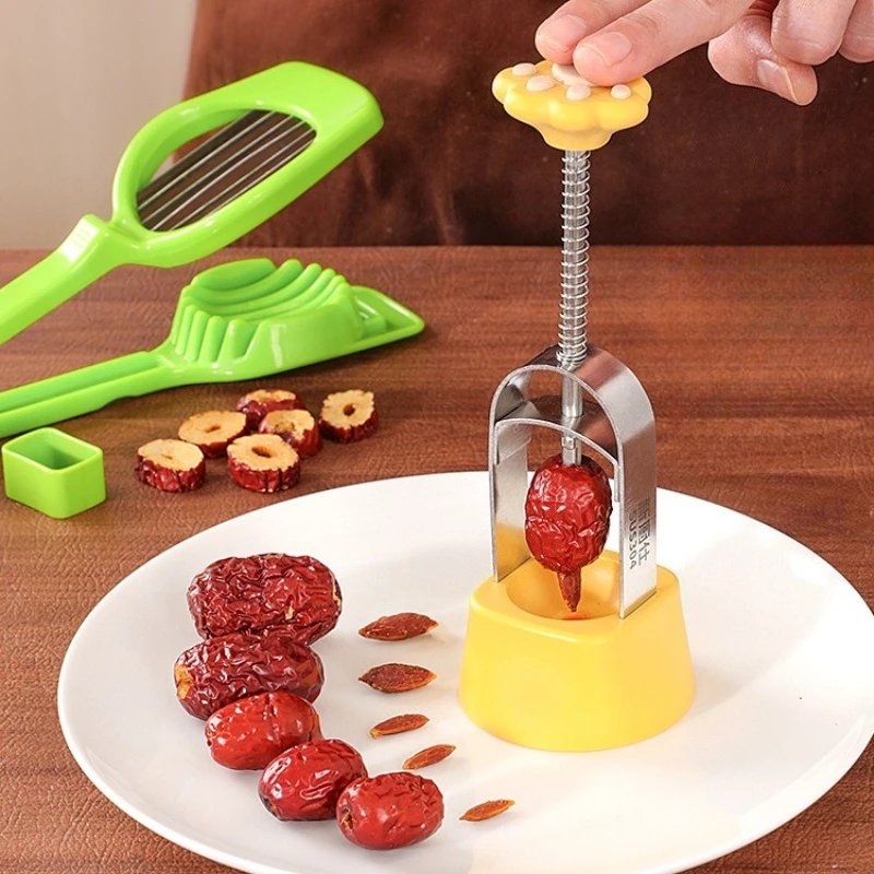 

Новый тип красного сердечника с датой для домашнего использования, многофункциональный инструмент для удаления сердцевины и сердцевины для извлечения семян