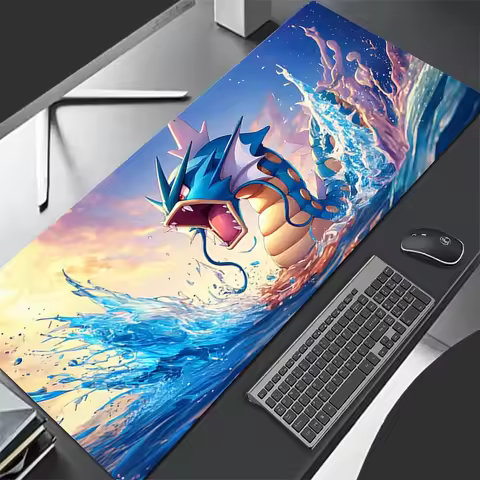 Leather Pokemon Mouse Pad Larger 900x450 Speed Mini Pc Computer Keyboard Pads Gyarados Desk Mat Gaming Accessories Home Mousepad