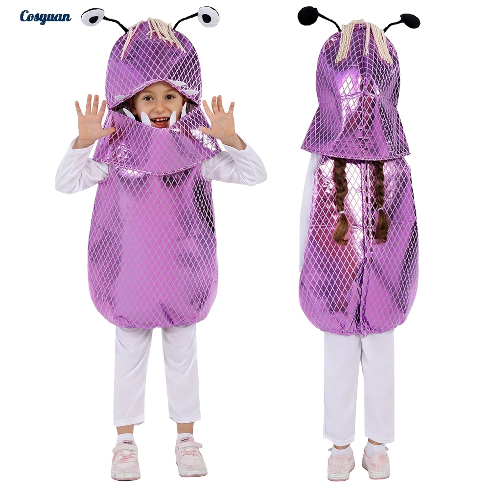 

Маска-капюшон для косплея «Университет монстров» (мультяшный стиль), костюм для девочек на Хэллоуин, наряд для вечеринки, маскировка, ролевая игра