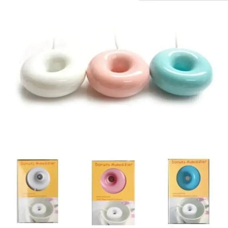 

Doughnut Humidifier Portable Negative Ion Humidifier USB Air Humidifier Purifier Aroma Diffuser for Home