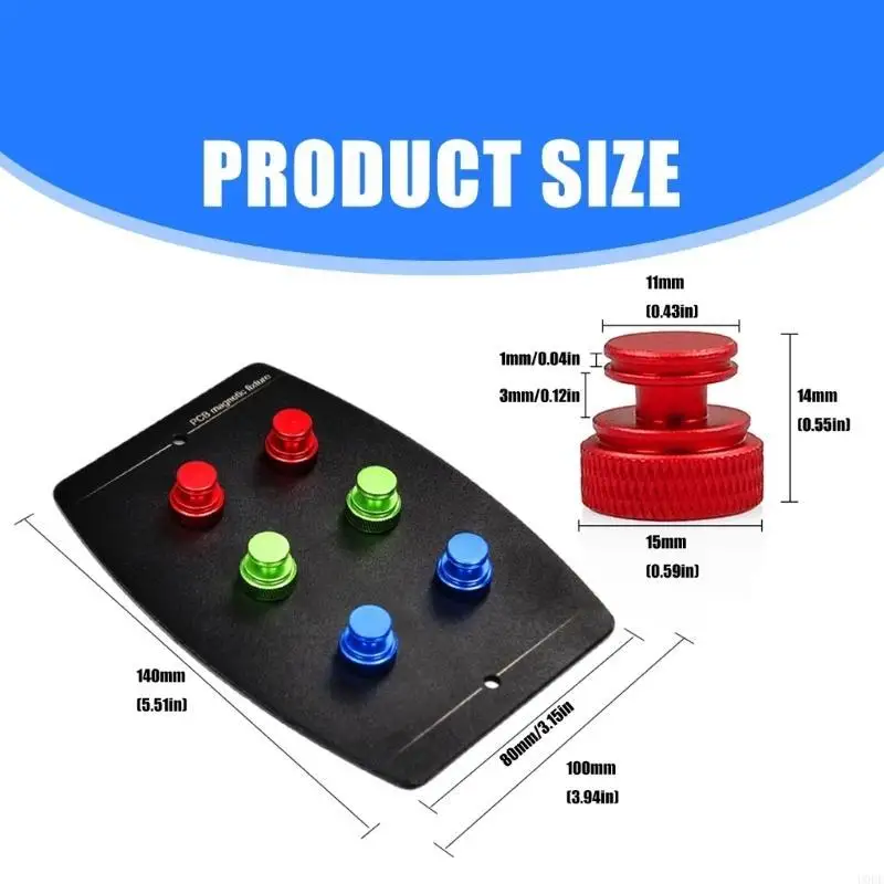 Titular da placa PCB eficiente com pino magnético para engenheiros eletrônicos workshop