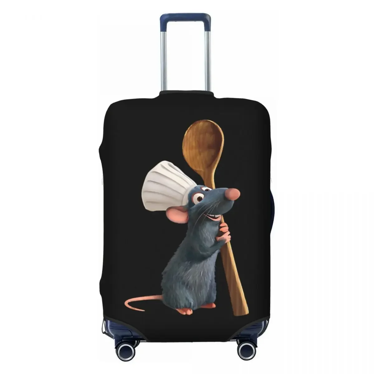 Custom Ratatouille Chef Remy With Spoon Luggage Cover Cute Animated Film Suitcase Protector Covers Suit For 18-32 inch