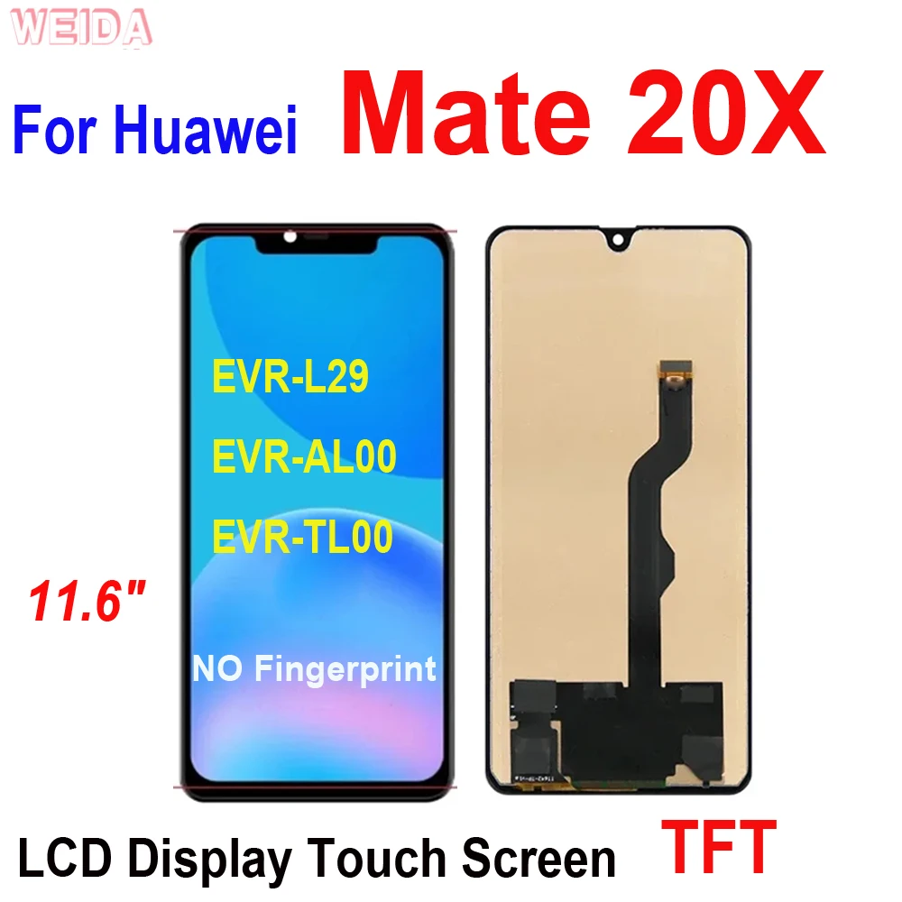 

7.2 Inch TFT For Huawei Mate 20X LCD Display Touch Screen Digitizer Assembly For Huawei Mate 20X EVR-L29 EVR-AL00 EVR-TL00 LCD