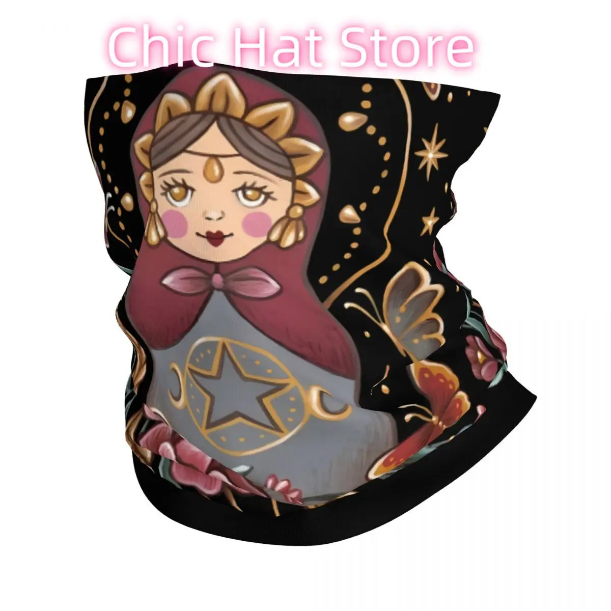 مسحور دمية الساحرة وشاح منديل الرقبة قناع الوجه البوليستر #1