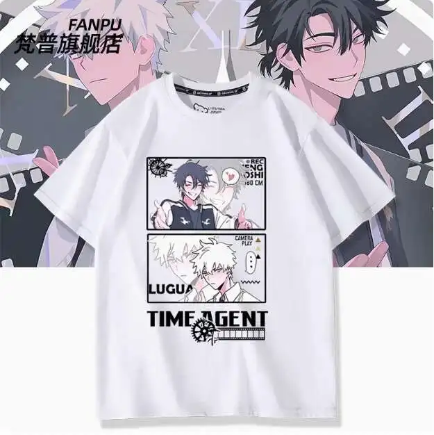 أنيمي K انقر تشنغ شياوشي لو قوانغ تي شيرتات قصيرة الاكمام الصيف تأثيري حلي طالب عادية فضفاض القمم أنيمي