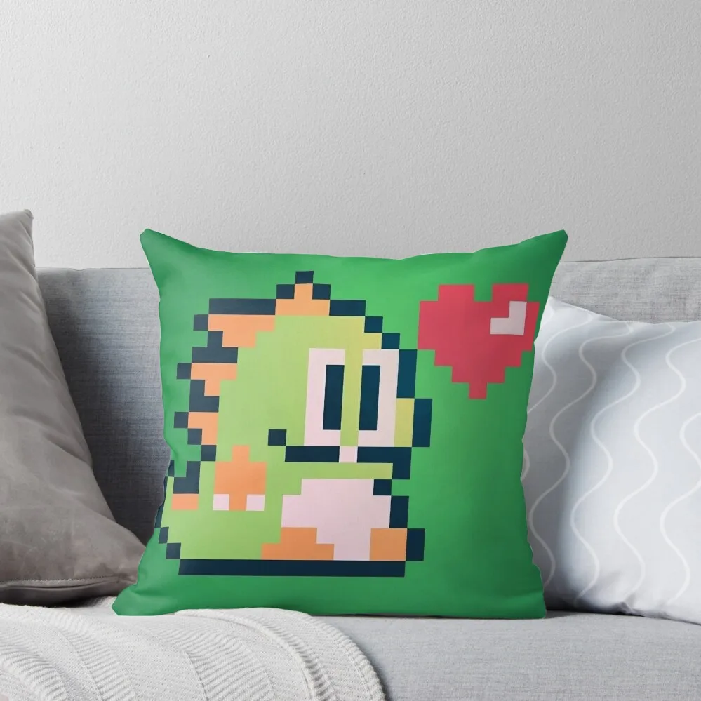 Pixel Bubble Bobble Throw Pillow Christmas Pillows Christmas Covers For Cushions Ornamental Pillow Luxury Cushion Cover pillow