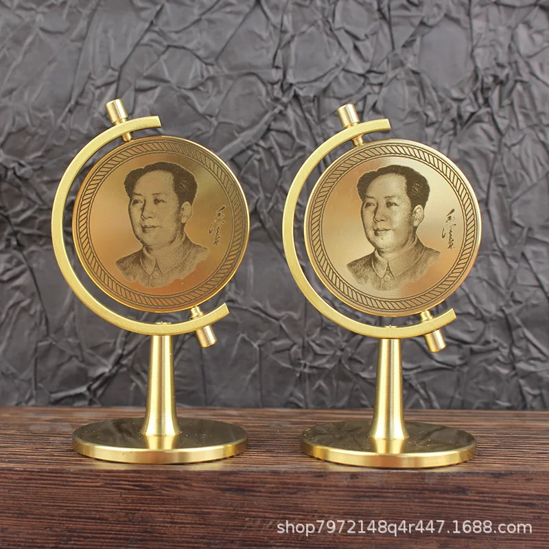 Mao Brass Desktop Personalized Creative Decoration Great Man Car Ornament Rotating Chinese Style Chairman Gift
