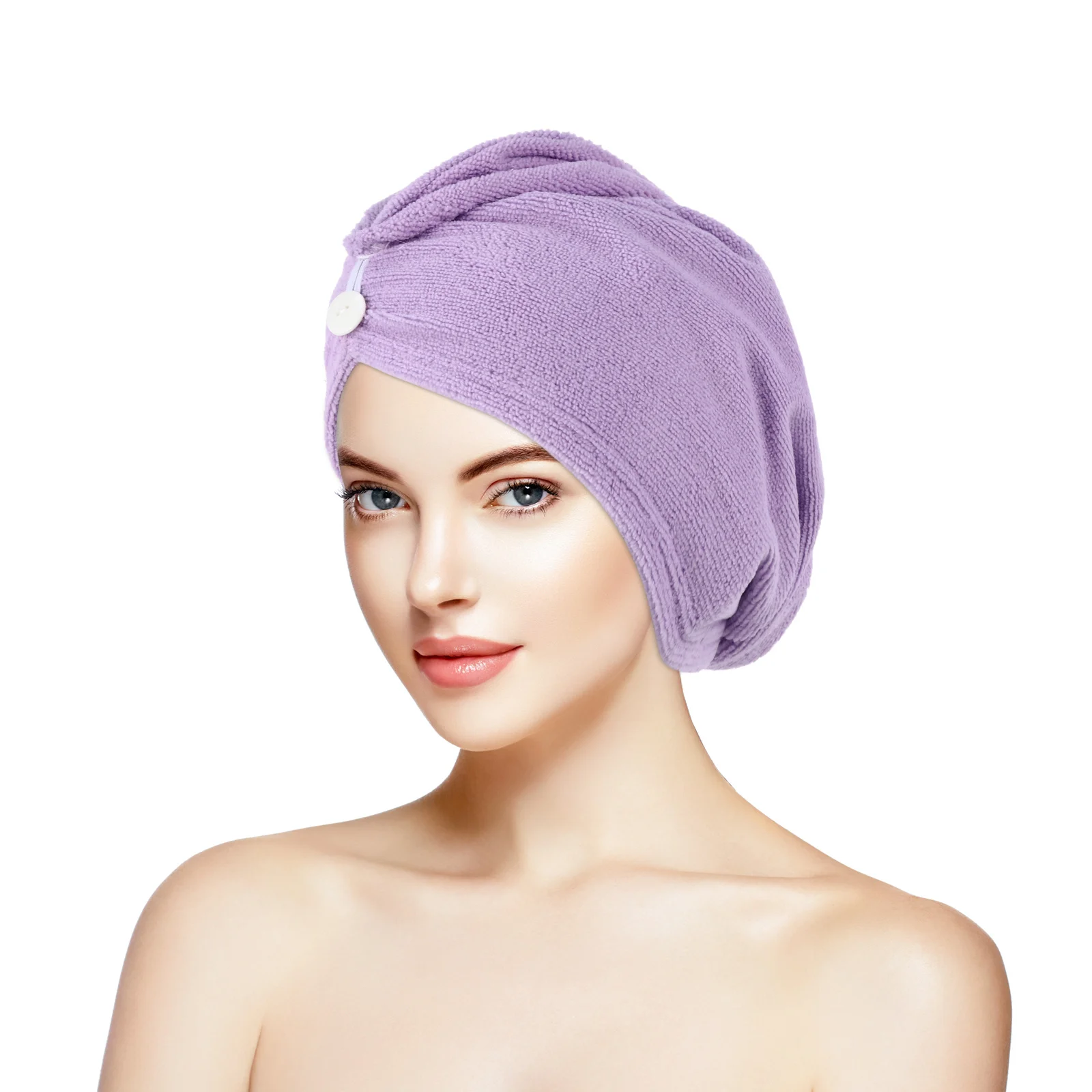 

Hair Dry Cap Microfiber Quick Drying Head Wrap Thicken Bath Turban Super Absorbent Hair Towel Fast Drying for Home Gym Salon