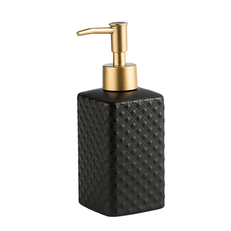 Ceramic Soap Dispenser,Refillable Hand Wash Liquid Lotion,With Delicate Vintage Relief, For Bathroom Or Kitchen