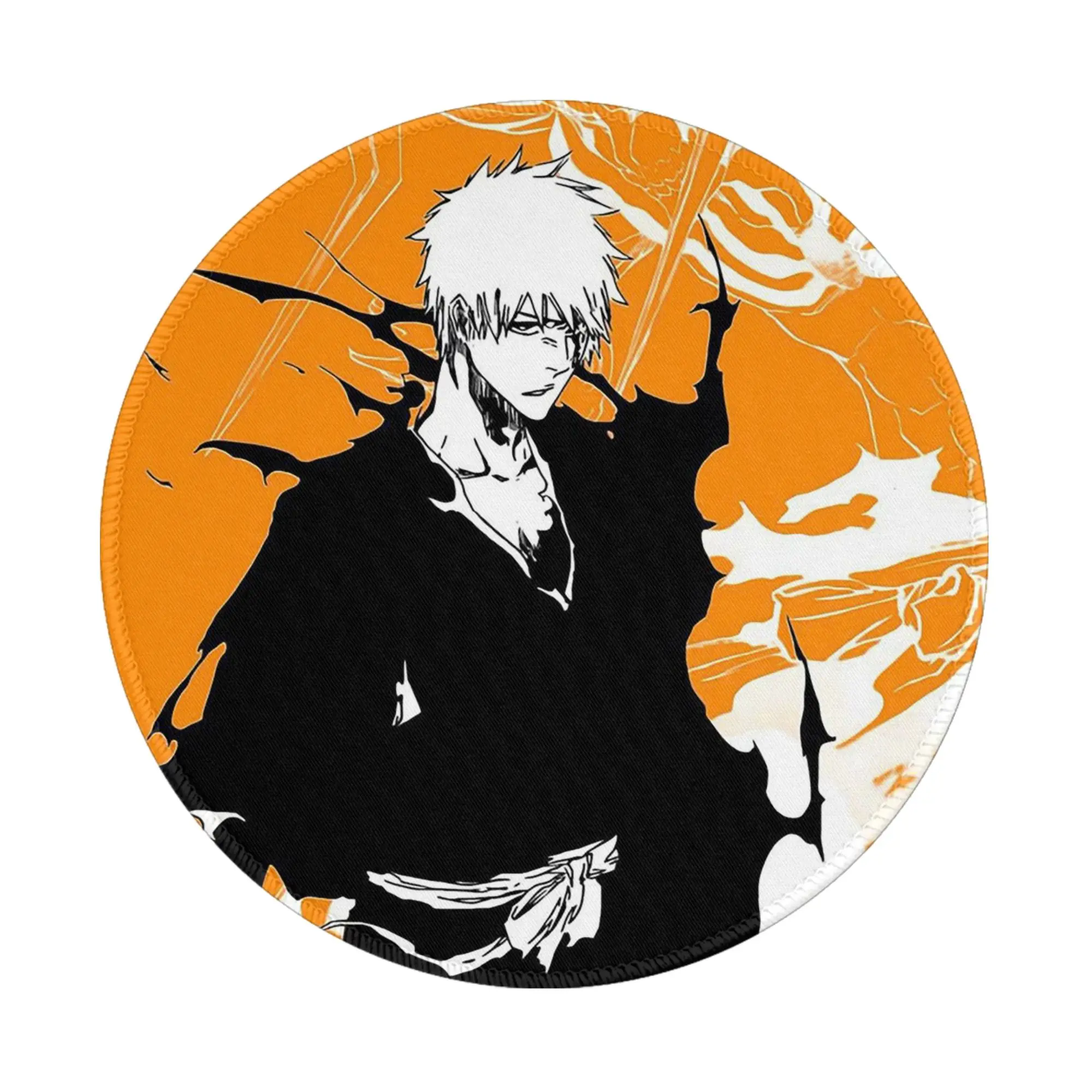 Orange Ichigo kurosaki  Anime Bleach Mouse Pad Computer Keyboard Mouse Mat Gaming Laptop Desk Mat Office Accessories Table Mats