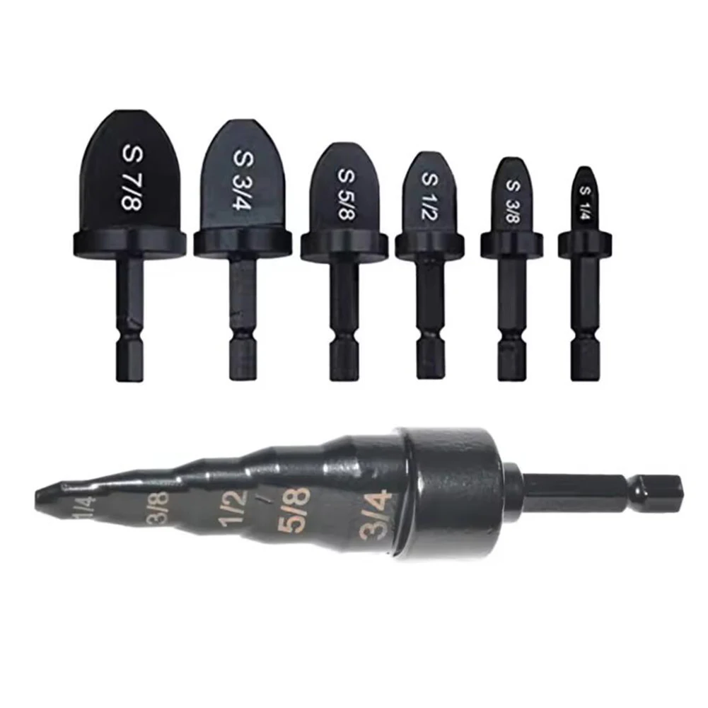 

7pcs Copper Tube Expander Hexagonal Handle Expander Hand Electric Drills Parts For Pipes Expansion Hole Retracting Tool