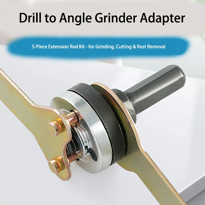 

Drill to Angle Grinder Adapter Kit - Convert Your Power Drill for Grinding/Polishing/Cutting