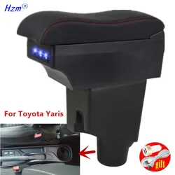 For Toyota Yaris 2015 2016 2017 2018 2019 2020 2021 2022 Car Armrest Box For Toyota Yaris hybrid Storage Box Car Accessories