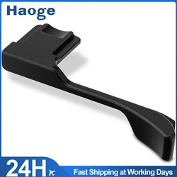 Haoge Metal Thumb Up Grip for Leica D-LUX 8 Camera Digital AccessoriesTHB-D8B Hot Shoe Thumb Up Rest Support Handgrip