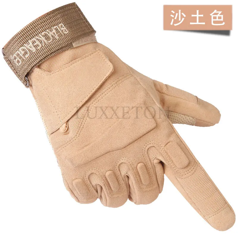 Gloves Paintball Airsoft Shooting Combat Anti-Skid Bicycle Hard Knuckle Full Finger Gloves Touch Screen