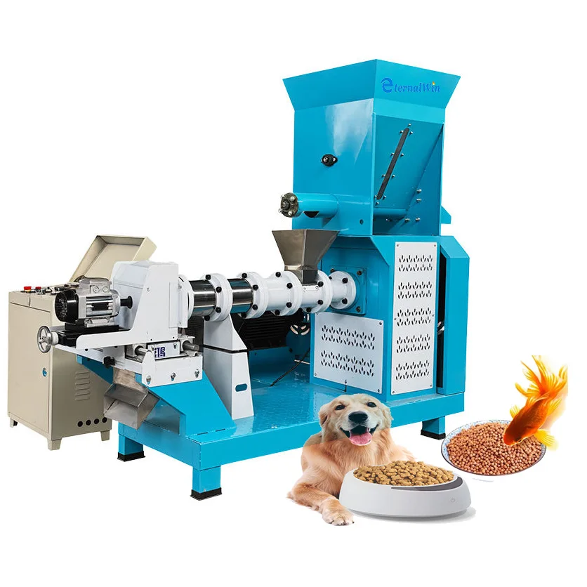 300-400 Kg/h Aquatic Floating Sinking Fish Feed Equipment Plant Feed Processing Machines Floating Fish Feed Extruder Machine