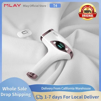 Mlay t4 ipl לייזר כף יד מכונת הסרת שיער קרח קבועה פנים גוף הפנים קבוע ביקיני עם תמונות 500000 לשימוש ביתי