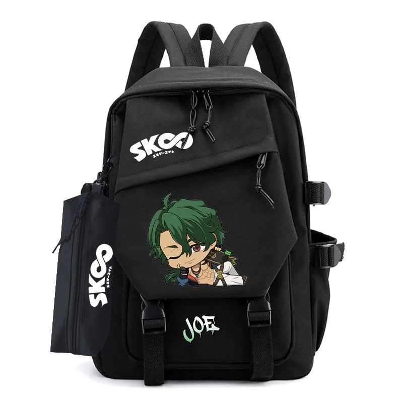 

30×43×14cm Blue Black, SK8 The Infinity, Student Kids Teens School Bags, Large Capacity Mochilas Anime Backpacks For Girls Boys