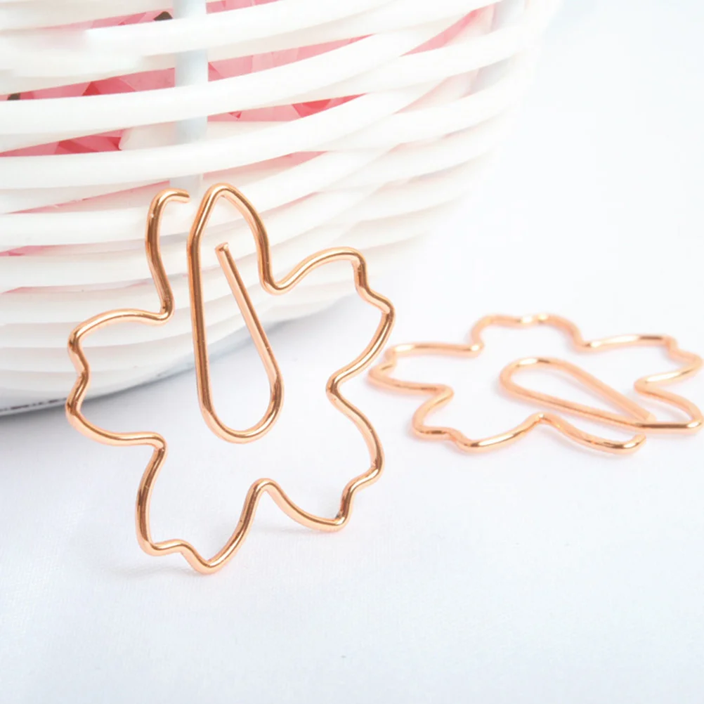 20 Pcs Shaped Paper Clip Practical Note Clips Office Supplies Animal Binder Stainless Steel