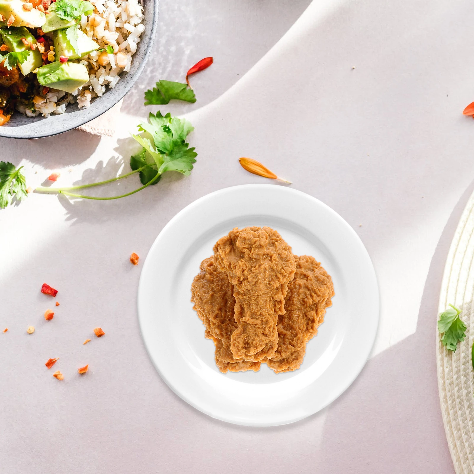 

3 Pcs Simulated Fried Chicken Leg Ornaments Drumstick Fake Model Pvc Food Realistic Artificial