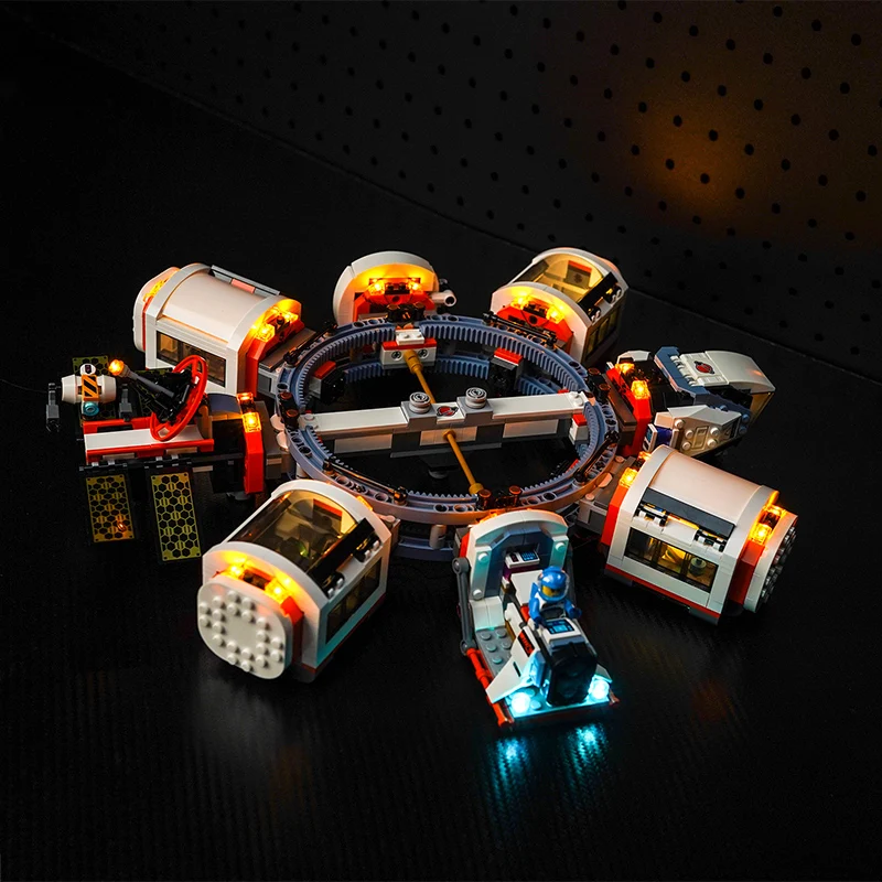 

Lazishi LED light 60433 set is suitable for Modular Space Station building blocks (including lighting accessories only)