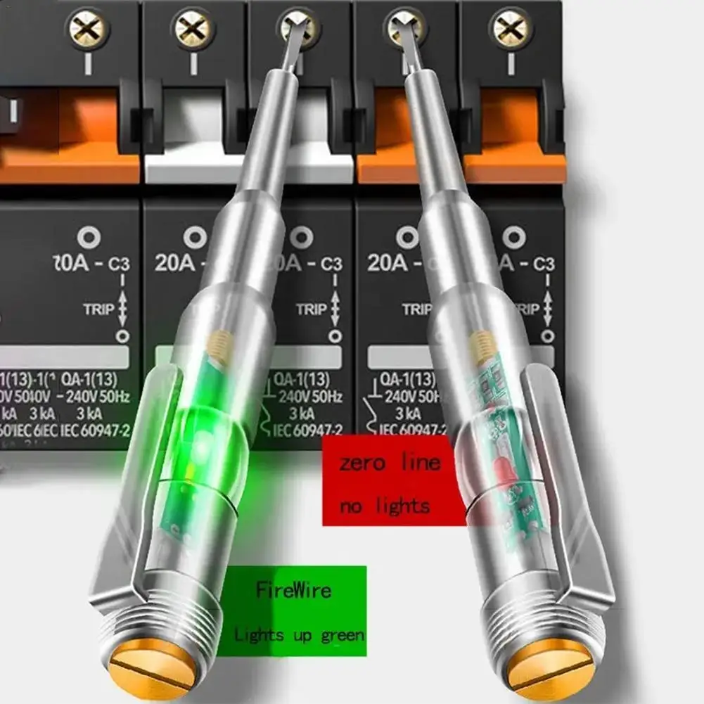 

Профессиональный тестер напряжения 2025, ручка для электрика, вольтметр, ручка питания, инструмент для тестирования нейтральной/живой линии для проверки электричества