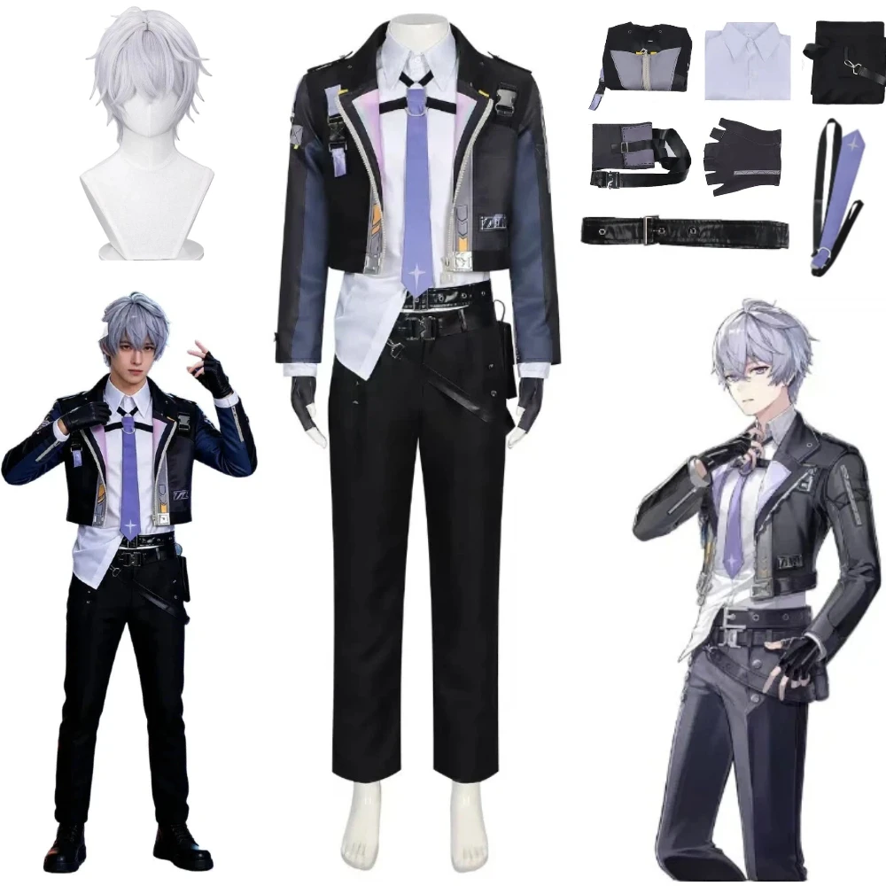 Neverness To Everness Esper Zero Cosplay Costume Male Full Set Anime Game NTE Role Play Uniform Halloween Carnival Party Outfit