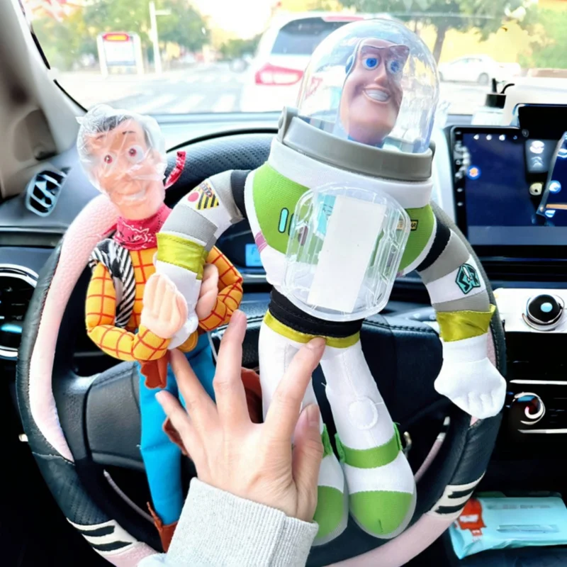 New Toy Story Sherif Woody Buzz Lightyear Car Dolls 45cm Plush Toys Outside Hang Dolls Cute Auto Accessories Car Decoration Toys