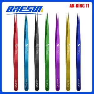Bilashmart MECHANIC King Series Non magnetic High Tenacity Stainless Steel Ultra Fine Precise Tweezers Phone SMD PCB BGA Motherboard Repair