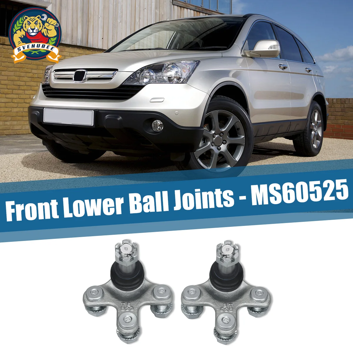Svenubee 2pcs Front Lower Suspension Kit Ball Joints for Honda Civic CR-V Accord Insight Acura RDX 2017 2018 2019 2020 2021 2023