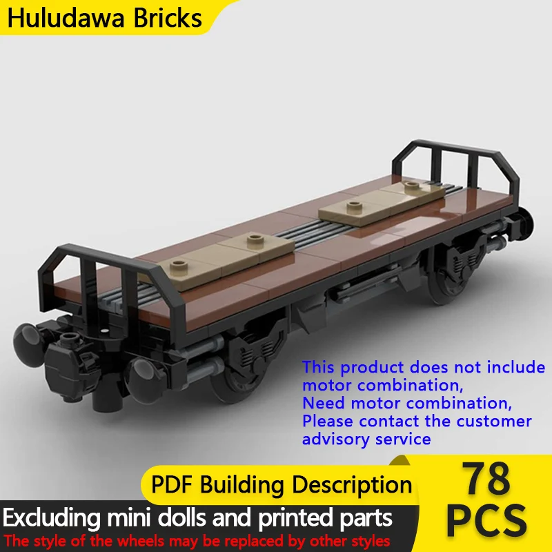 

City Car Model MOC Building Bricks Railway Freight Container Cart Modular Technology Children Holiday Gifts Assemble Toys Suit